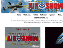 Tablet Screenshot of greenwoodlakeairshow.com